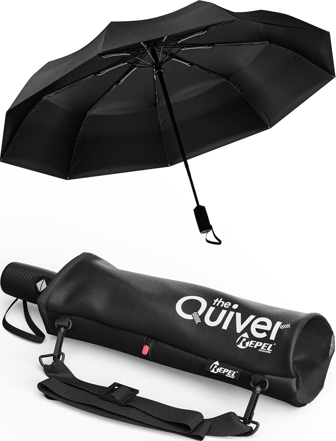 Repel Windproof Travel Umbrella Compact 85MPH